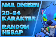 ✅BRAWL STARS 20 - 90 KARAKTER mail degişen