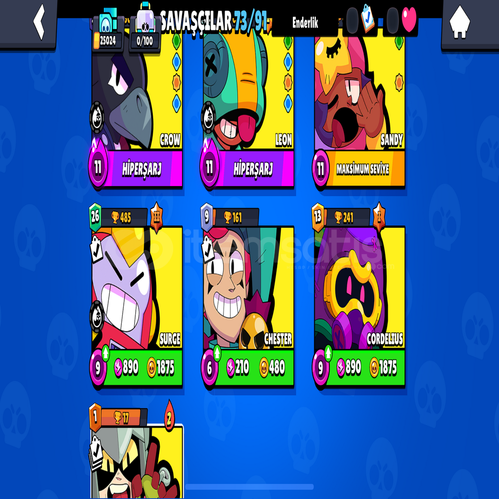 Brawl stars 25 k kombinli hesap Brawl stars 25 k kombinli hesap