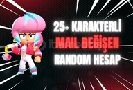 ⭐BRAWL STARS 25+ KARAKTERLI RANDOM HESAP⭐