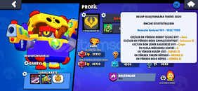Brawl stars 25733 kupa 2020 tarihli temiz hesap