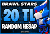 BRAWL STARS 20TL MAİL DEĞİŞEN RANDOM HESAP!