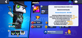 Brawl Stars 26000 kupalı hesap Brawl Stars 26000 kupalı hesap