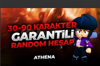 BRAWL STARS 30-90 KARAKTER GARANTİ RANDOM HESAP