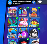 Brawl stars 30000 kupa pass acık 31 rütbe shely