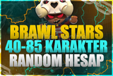 ⭐[BRAWL STARS] 40-85 KARAKTER RANDOM HESAP