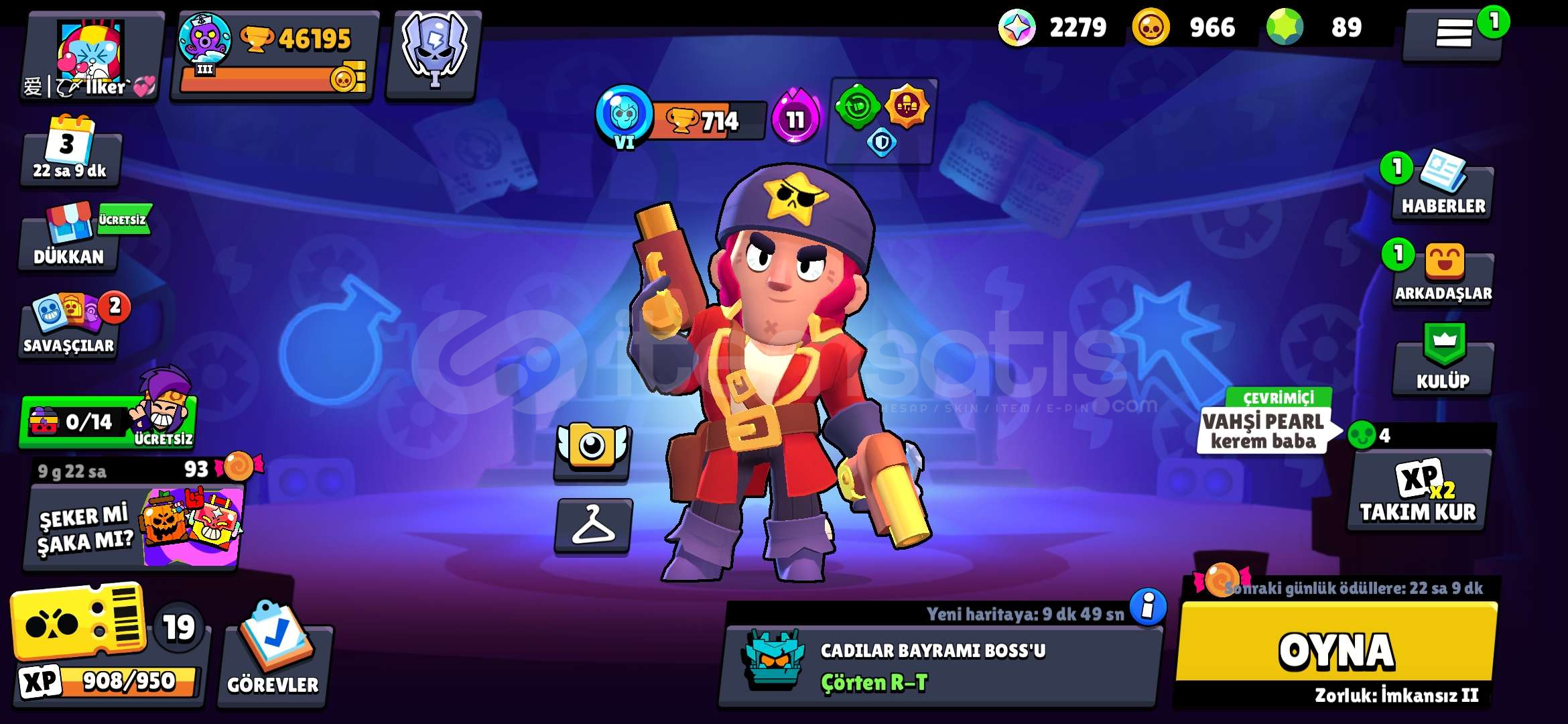 Brawl stars 46k Korsan coltlu hesap Brawl stars 46k Korsan coltlu hesap