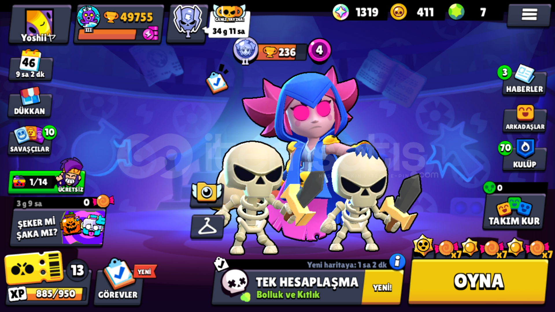 Brawl Stars 49.7k kupa hesap Brawl Stars 49.7k kupa hesap