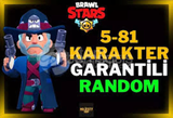 Brawl Stars 5-81 Karakterli Random Hesap!