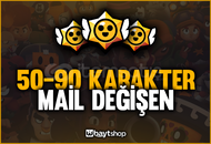 ⭐[MAİL DEĞİŞEN] BRAWL STARS 50-90 KARAKTER