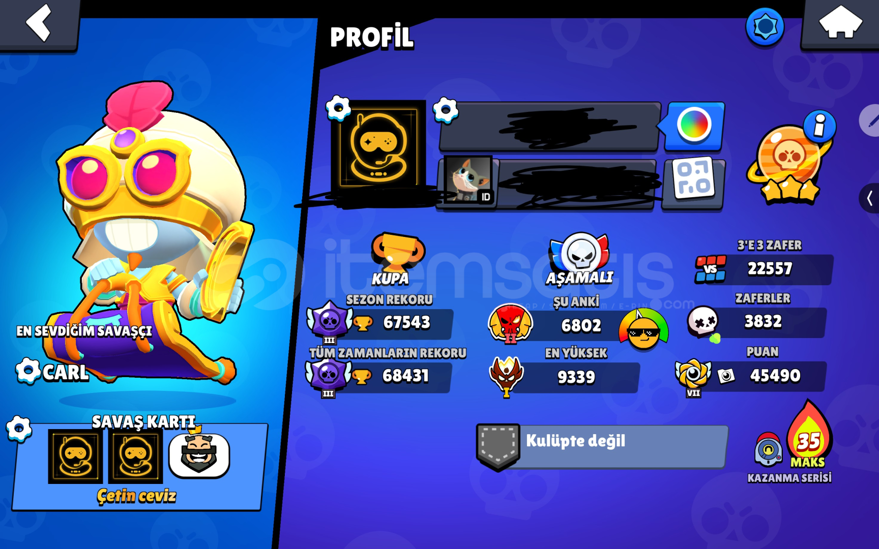 ⭐ Brawl Stars | 57 MAX | 49 ⚡ | 31 ???? Ünvan ⭐ Brawl Stars | 57 MAX | 49 ⚡ | 31 ???? Ünvan