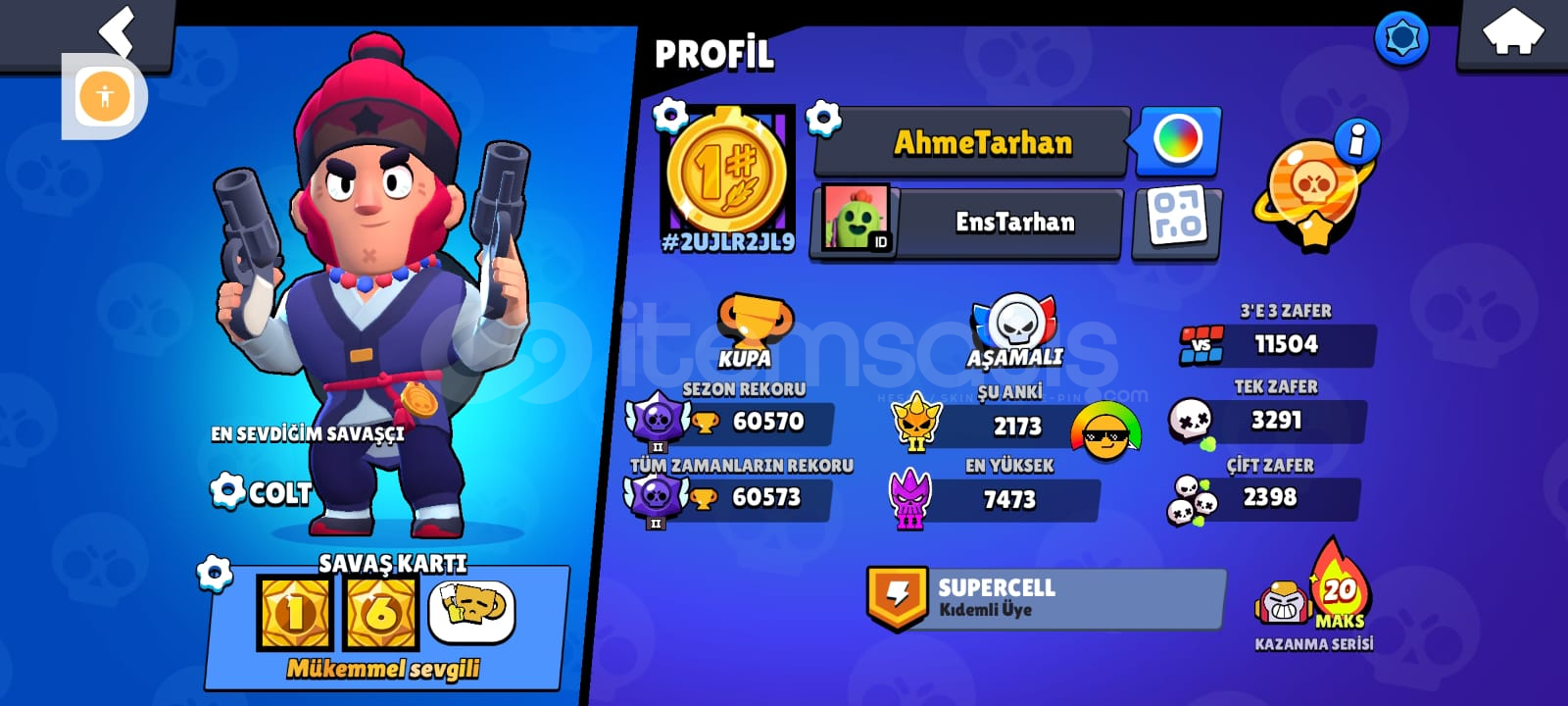 BRAWL STARS 60 K FULL EMEK HESAP BRAWL STARS 60 K FULL EMEK HESAP