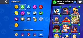 Brawl stars 69k 203 kostüm hesap