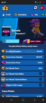 Brawl Stars 77 karakter ve 8 efsaneli hesap 