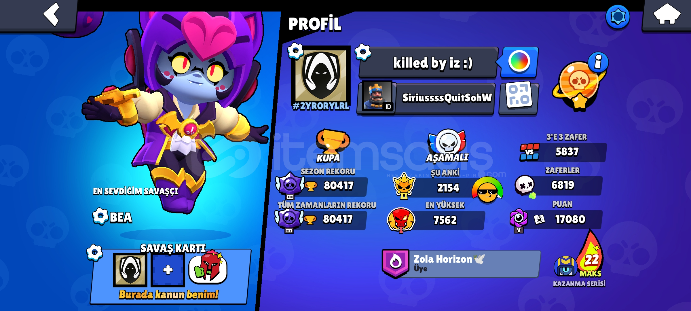 (AÇIKLAMAYI OKU)Brawl Stars 80.400 Kupa Hesap (AÇIKLAMAYI OKU)Brawl Stars 80.400 Kupa Hesap