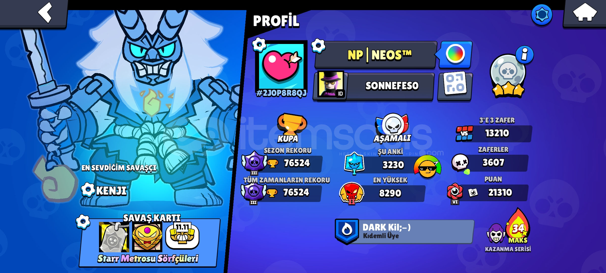 Brawl stars acil satılık efsane hesap 76k kupa Brawl stars acil satılık efsane hesap 76k kupa