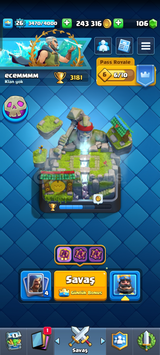 Brawl Stars-Clash Royale cocukluk hesabı