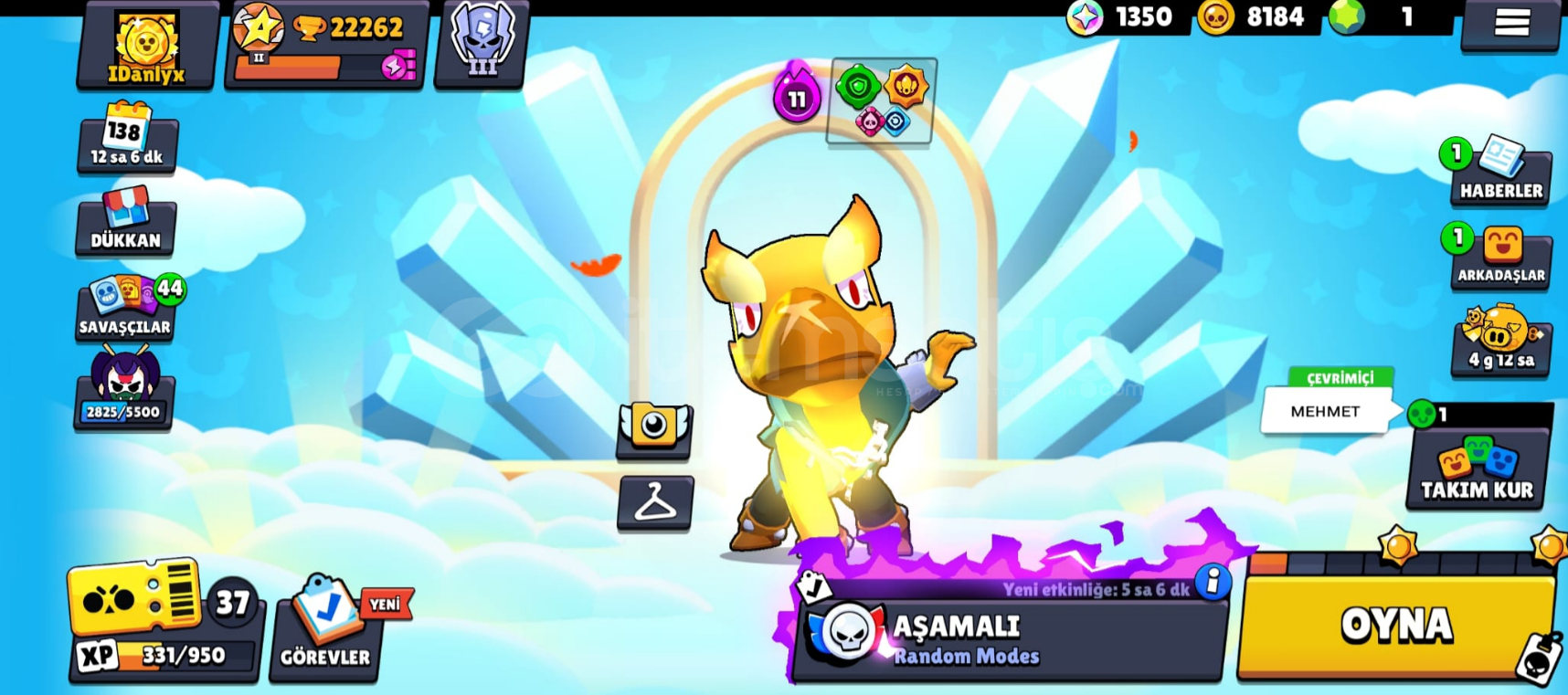 BRAWL STARS EFSANEVİ HESAP ! BRAWL STARS EFSANEVİ HESAP !