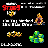 Brawl Stars Garanti 100 Taş+18x Star Drop