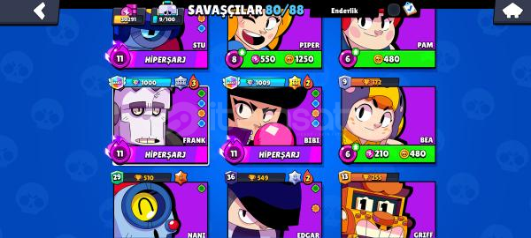 BRAWL STARS HESAB (22K TL DEĞERİNDE) BRAWL STARS HESAB (22K TL DEĞERİNDE)