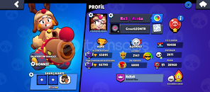Brawl Stars Hesabı: 61 Hiper, 468 Elmas