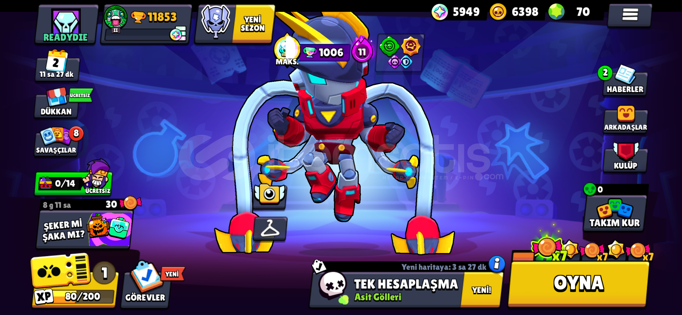 Brawl Stars hesabı Brawl Stars hesabı