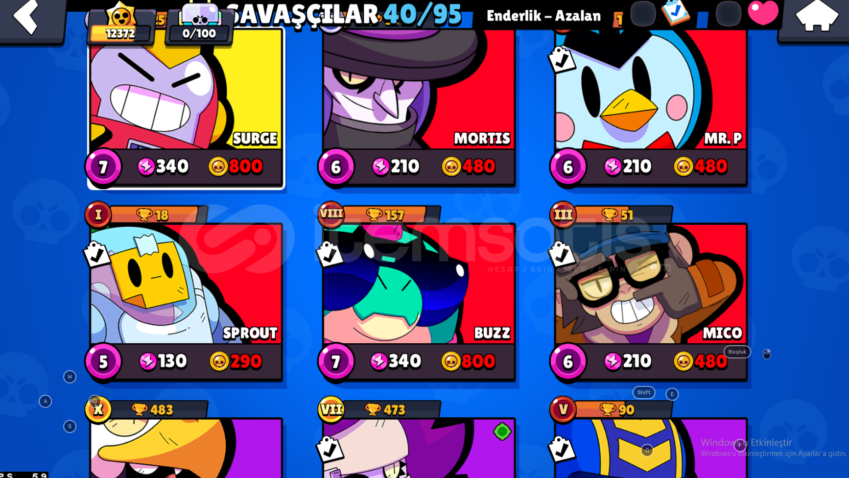 Brawl Stars Hesap 12372