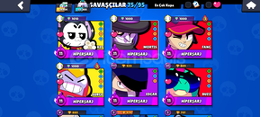 Brawl Stars hesap 26K 75 karakter 134 kostüm Brawl Stars hesap 26K 75 karakter 134 kostüm