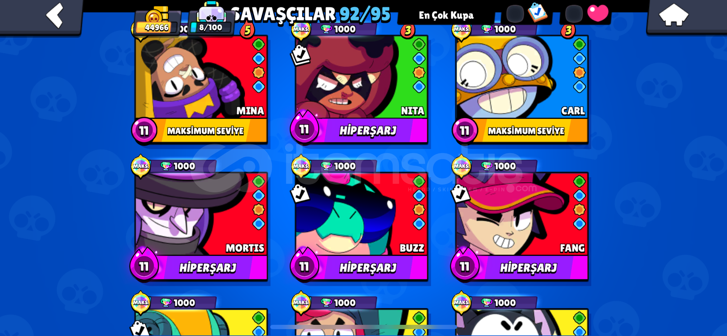 Brawl stars hesap satışı