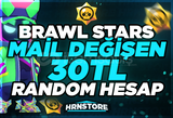 ⚡ BRAWL STARS | MAİL DEĞİŞEN 30TL RANDOM HESAP