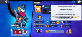 Brawl Stars Mars 3 şöhretli 80k+ kupa prestijli 
