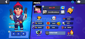 Brawl Stars prestijli 95k hesap 400+kostümlü
