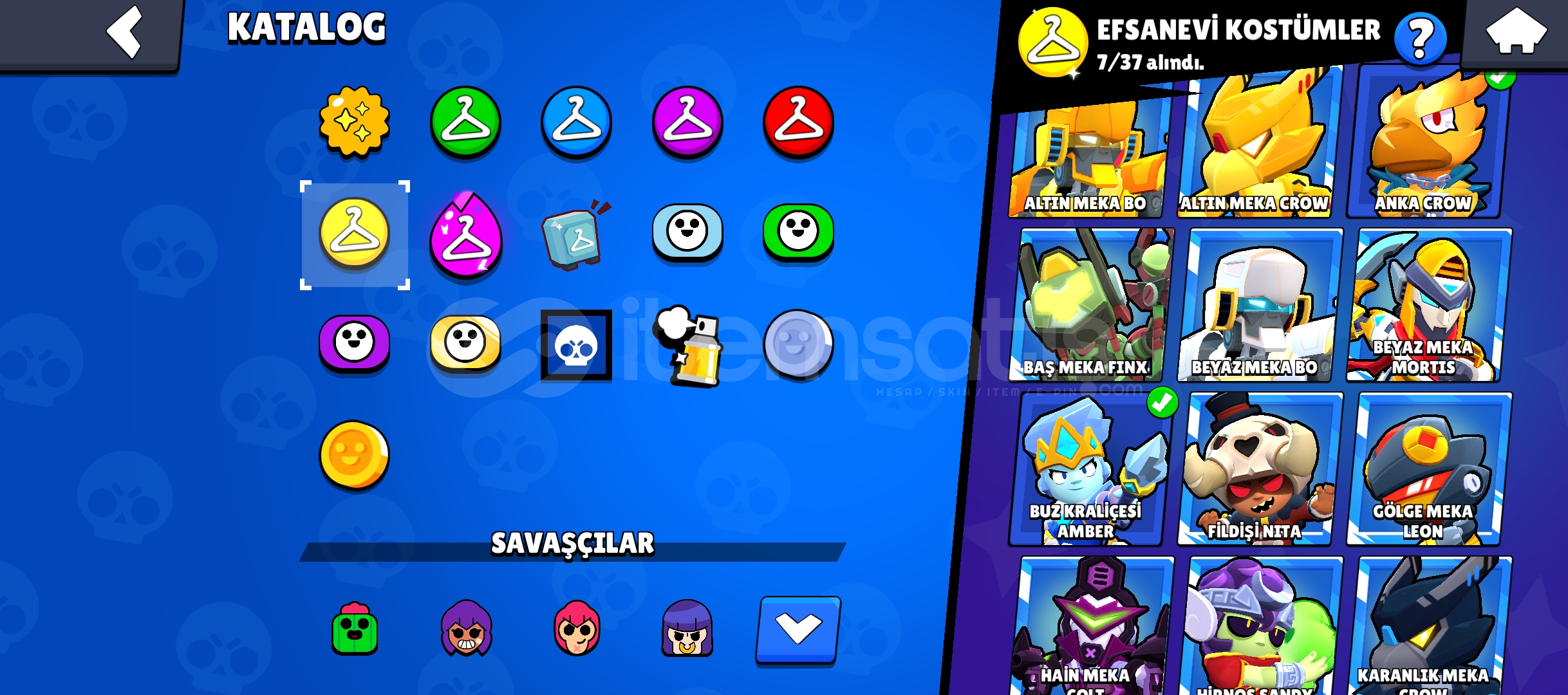 BRAWL STARS satılık hesap 76K kupa