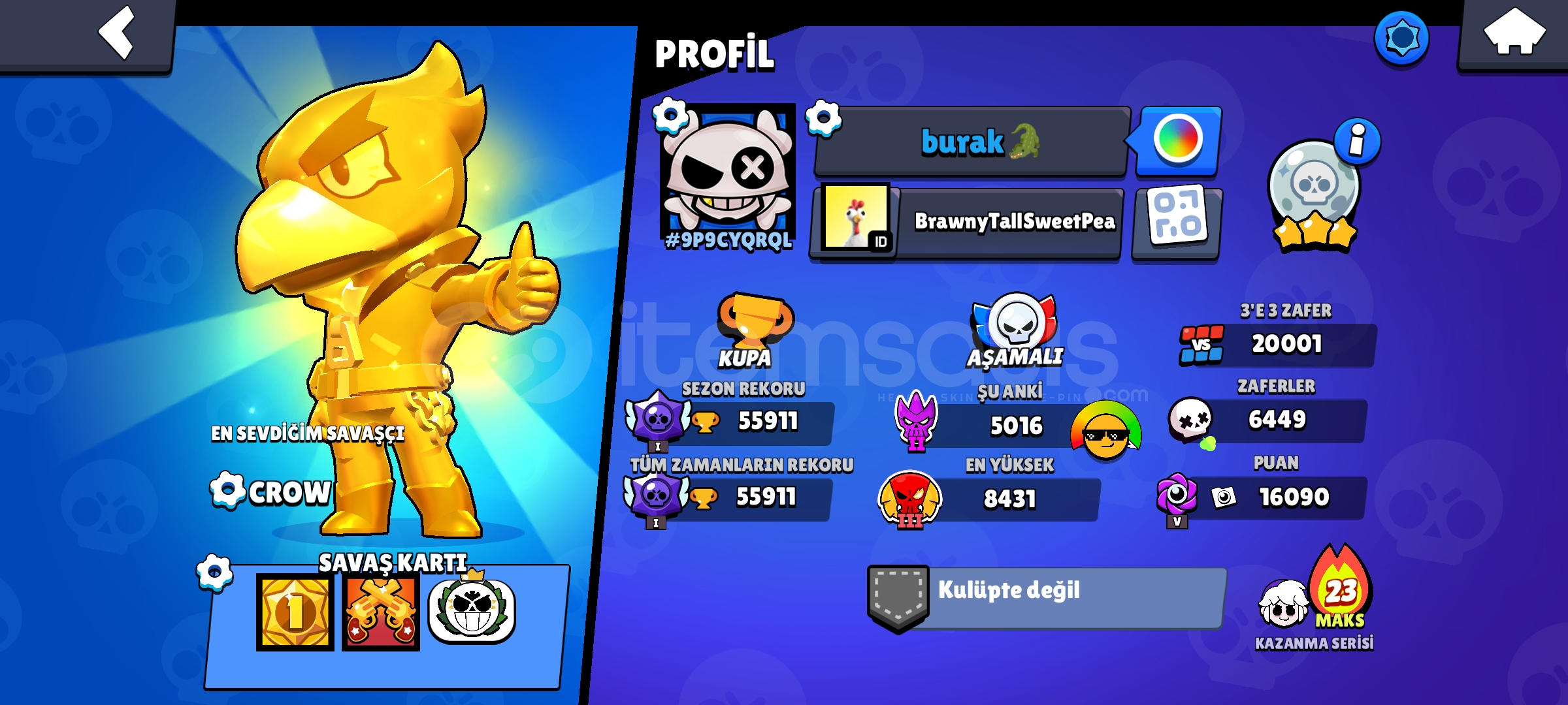 Brawl Stars temiz satılık hesap Brawl Stars temiz satılık hesap