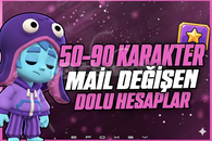 Brawl Stars Vip 50-95 Karakter Arası Hesap