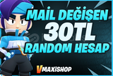 ⭐BrawlStars Mail Değişen Random Hesap