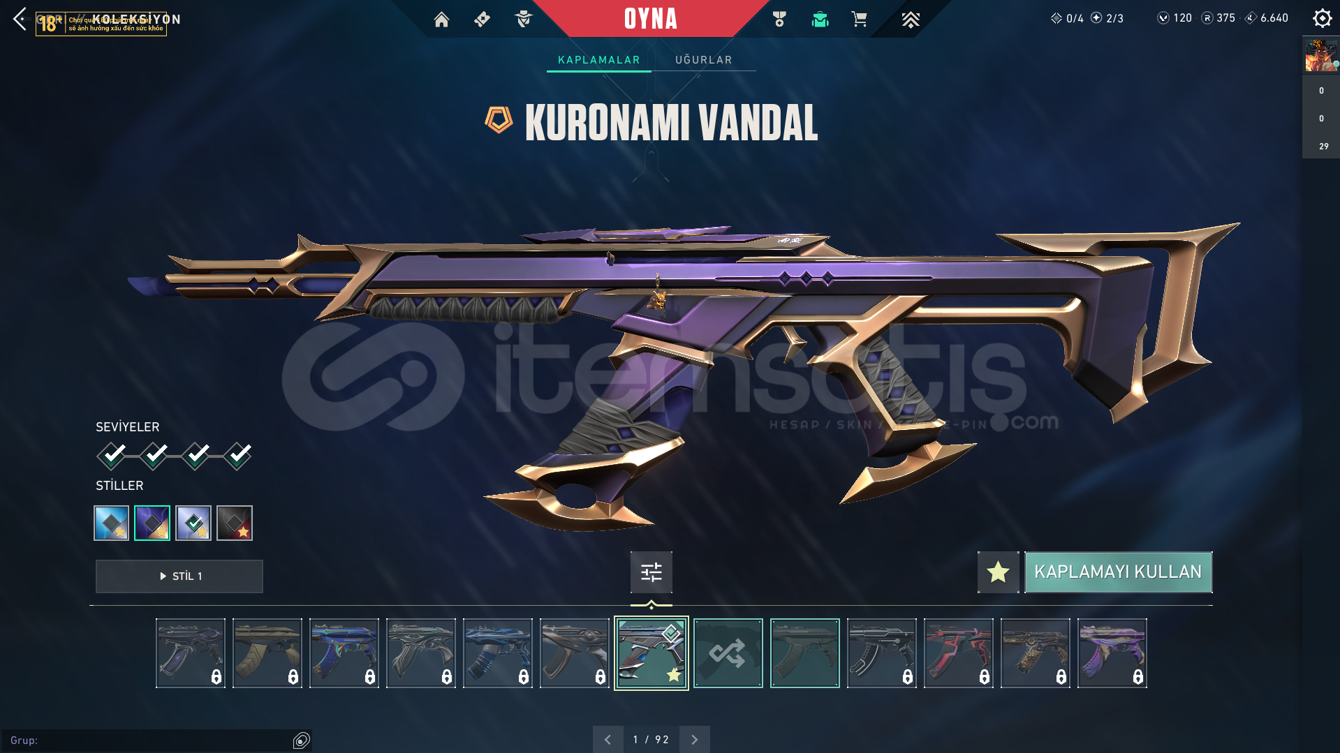 ⭐BRONZ 3 +KURONAMİ VANDAL +KALİTE⭐ ⭐BRONZ 3 +KURONAMİ VANDAL +KALİTE⭐