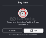 Brookhaven Veichle Speed Unlocked