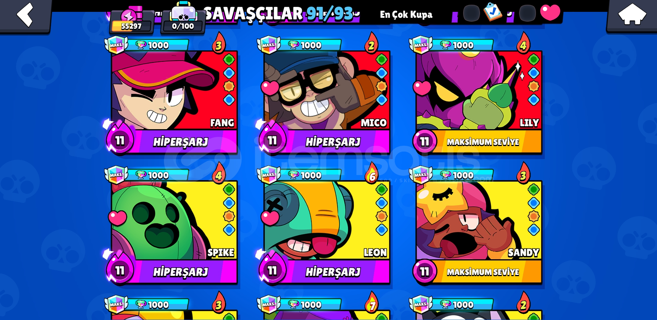 Bs 55k cr 7k coc 1.6k acil satilik hesap Bs 55k cr 7k coc 1.6k acil satilik hesap