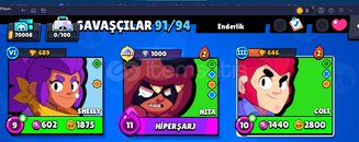 Bs Hesap – 70k kupa 200 Skin 91 Karakter Bs Hesap – 70k kupa 200 Skin 91 Karakter