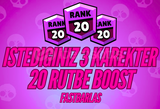 ⭐[BS] İSTEDİĞİNİZ 3 KARAKTER 20 RÜTBE⭐