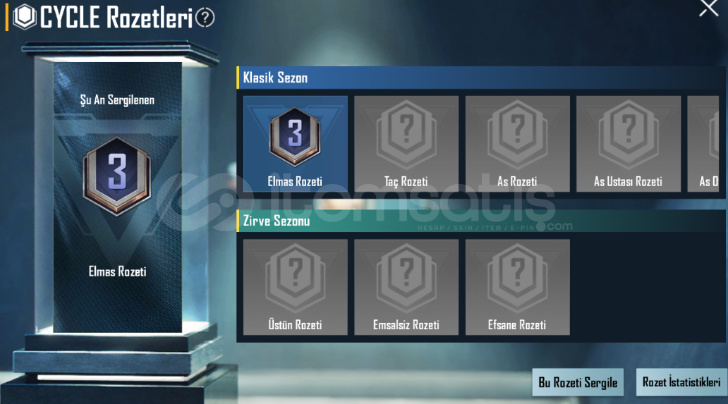 PUBG Mobile EU | 11 Destansı Kostüm + 5Silah  PUBG Mobile EU | 11 Destansı Kostüm + 5Silah