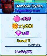 Bubble Gum Infinity 2 tane Demonic Hydra