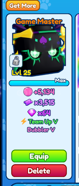 Bubble Gum Shiny Game Master
