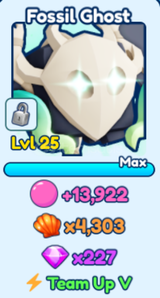 Bubble Gum Sim INF Fossil Ghost 1X