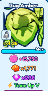 Bubble Gum Sim INF Mythic Bug Amber 1X