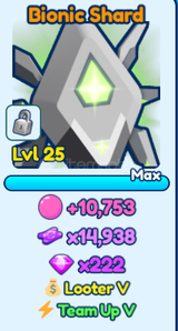 Bubble Gum Sim INF Shiny Bionic Shard 1X