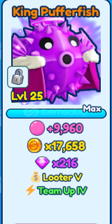 Bubble Gum Sim INF Shiny King Pufferfish 1X