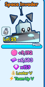 Bubble Gum Sim INF Shiny Space Invader 5X