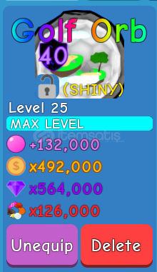 Bubble Gum Sim | SHİNY GOLF ORB  Bubble Gum Sim | SHİNY GOLF ORB