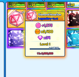 Bubble Gum Simulator 2x Shiny Diamond Hexarium